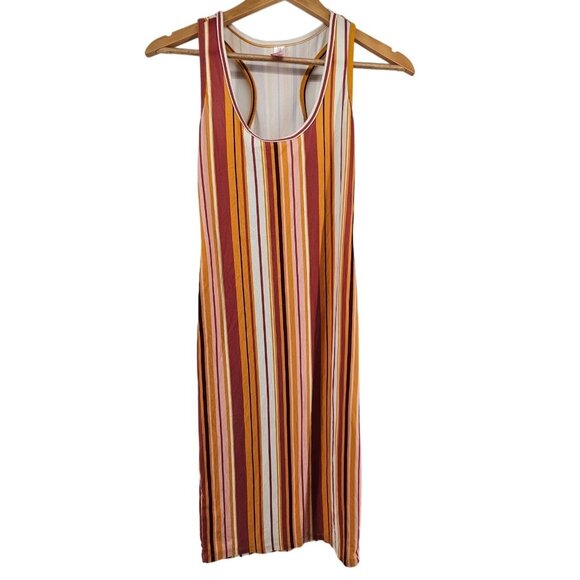 No Boundaries XS Womens Multicolor Striped Sleeveless Dress - Picture 1 of 4
